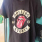 'ROCK STAR RANGE' FEMALE FIT AUTHENTIC ROCK T SHIRT 'ROLLING STONES APPLIQUE'