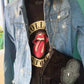 'ROCK STAR RANGE' FEMALE FIT AUTHENTIC ROCK T SHIRT 'ROLLING STONES APPLIQUE'