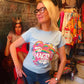 'ROCK STAR RANGE' FEMALE FIT T SHIRT JOHN LENNON, LOVE, PEACE AND RAINBOWS