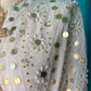 THE 'NURIA' STUNNING SNOWY WHITE SEQUINNED AND BEADED BELL SLEEVE BOHEMIAN TUNIC DRESS FROM OUR EXCLUSIVE SPANISH COLLECTION