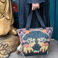 THE 'AMIRA TRAVELLER TOTE' ELEPHANT TAPESTRY TOTE BAG WITH ZIP FASTENING AND POCKETS