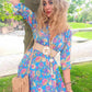 THE 'MIDNIGHT FIESTA' GARDENIA DRESS IN CORNFLOWER BLUE FROM OUR EXCLUSIVE SPANISH COLLECTION