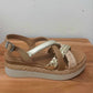 THE 'ROSA' HANDCRAFTED SPANISH LEATHER SUPER COMFORT WEDGE SANDALS WITH PLAITED FRONT