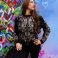 THE 'TWILIGHT ROCKS' STUNNING RICHLY BEADED, SEQUINNED AND EMBROIDERED ZIP FRONT BOMBER JACKET