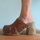 THE 'CATALINA' BEAUTIFUL HANDMADE LEATHER CLOG STYLE MULES FROM OUR 'MADE IN SPAIN' COLLECTION