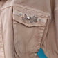 THE 'COMMANDO KITCH' LOVEHEART EMBELLISHED ARMY JACKET IN KHAKI OR SAND