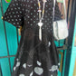 THE 'DOTTIE SPARKLE' POLKA DOT SPOT, SPARKLE DETAIL FABULOUSLY FLATTERING COCOON DRESS