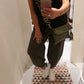 THE 'CARNABY' HIGH QUALITY STRETCH COCOON PANTS WITH OVERSIZED POCKETS IN BLACK OR KHAKI
