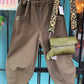 THE 'CARNABY' HIGH QUALITY STRETCH COCOON PANTS WITH OVERSIZED POCKETS IN BLACK OR KHAKI