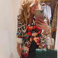 THE 'FRIDA LEOPARD' LUXE FEEL BUTTON FRONT STATEMENT BLAZER WITH FAUX POCKETS