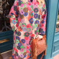 THE 'BRIGHTER DAYS' BEAUTIFUL RAINBOW FLORALS QUILTED COAT WITH FLEECE LINING