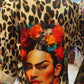THE 'FRIDA LEOPARD' LUXE FEEL BUTTON FRONT STATEMENT BLAZER WITH FAUX POCKETS