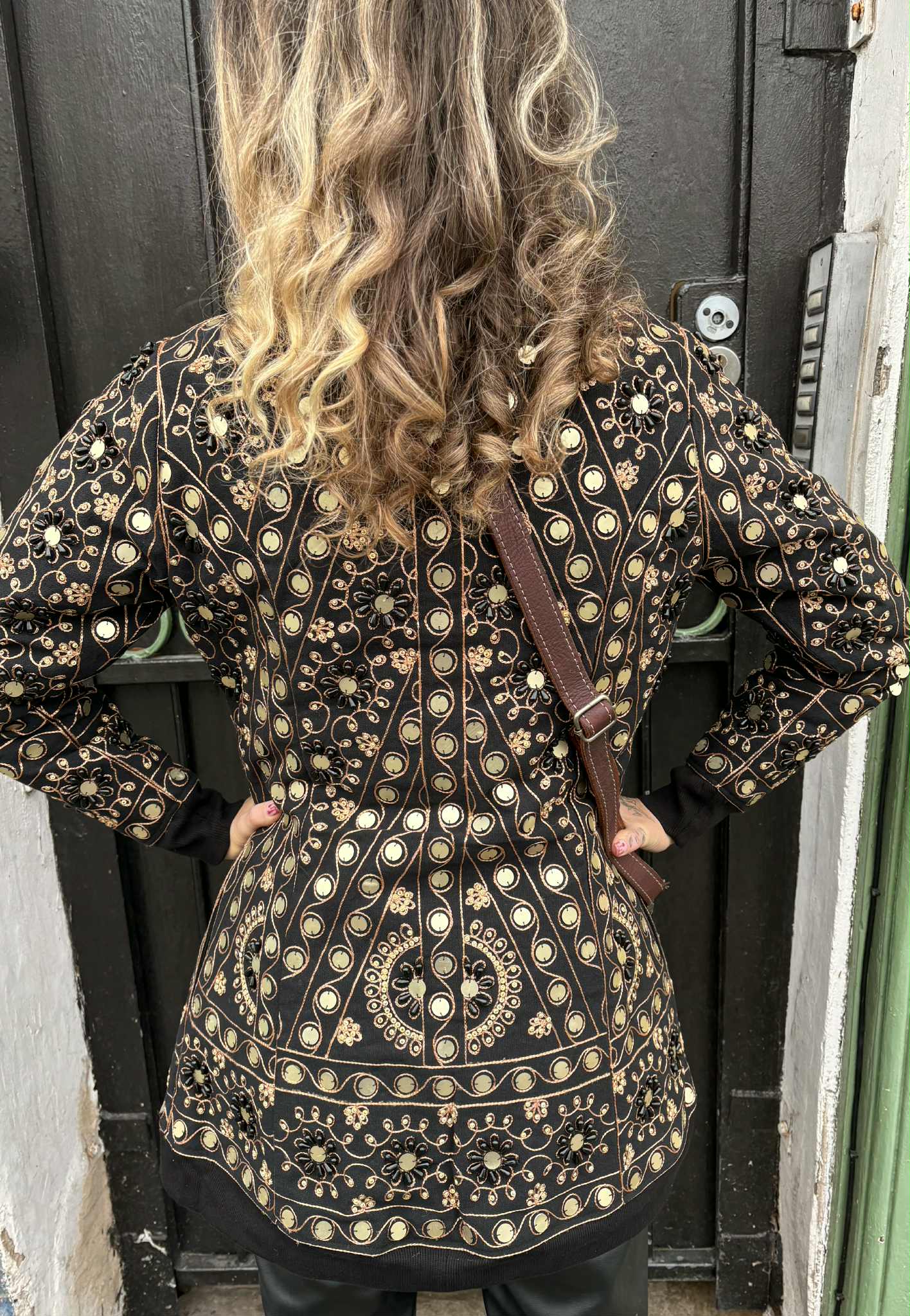 THE 'NURIA' STUNNING RICHLY BEADED AND EMBROIDERED SHORT FIT AND FLARE COAT FROM OUR EXCLUSIVE SPANISH COLLECTION THREE COLOURS