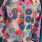 THE 'BRIGHTER DAYS' BEAUTIFUL RAINBOW FLORALS QUILTED COAT WITH FLEECE LINING