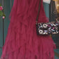 THE 'MIRANDA' BEAUTIFUL FROTHY TULLE STRETCH WAIST SKIRT IN RUBY OR GOLD