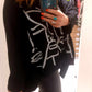 THE 'ARTY HI LO' EMBELLISHED DIP BACK HOODIE IN EMERALD OR BLACK