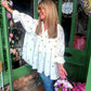 THE 'WHOOPEE' 100% COTTON QUIRKY SMOCK TOP SMILEY FACES