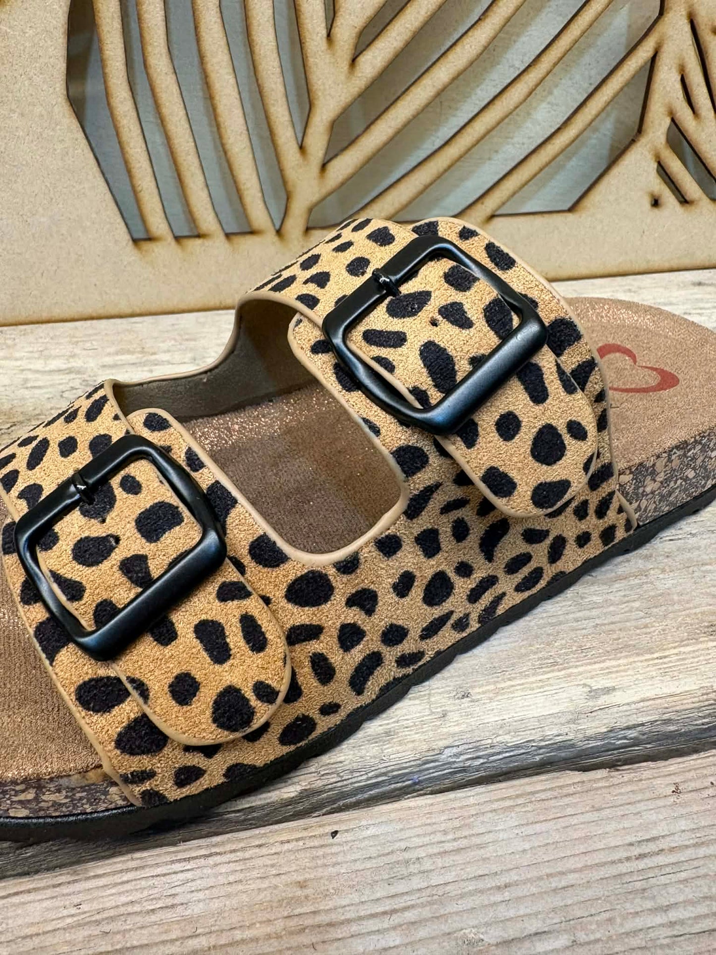 THE 'ZANZIBAR' FUNKY LEOPARD PRINT SUPER COMFORT MEMORY FOAM SLIDERS