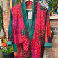 THE 'STEVIE' STUNNING BOHO 70'S STYLE JEWEL COLOURED PATCHWORK PRINT SOFT FEEL JACKET