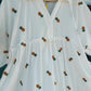 THE 'WHOOPEE' EMBROIDERED 100% COTTON QUIRKY SMOCK TOP PINEAPPLES
