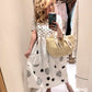 THE 'DOTTIE SPARKLE' POLKA DOT SPOT, SPARKLE DETAIL FABULOUSLY FLATTERING COCOON DRESS