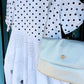 THE 'DOTTIE SPARKLE' POLKA DOT SPOT, SPARKLE DETAIL FABULOUSLY FLATTERING COCOON DRESS