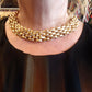 THE 'CARRIE' EXQUISITE MULTI CHAIN STATEMENT CHOKER NECKLACE IN SILVER OR GOLD