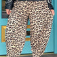 PANTALONES COCODRILO CON CINTURA ELÁSTICA Y ESTAMPADO DE LEOPARDO SUPERSUAVE 'ROXY'
