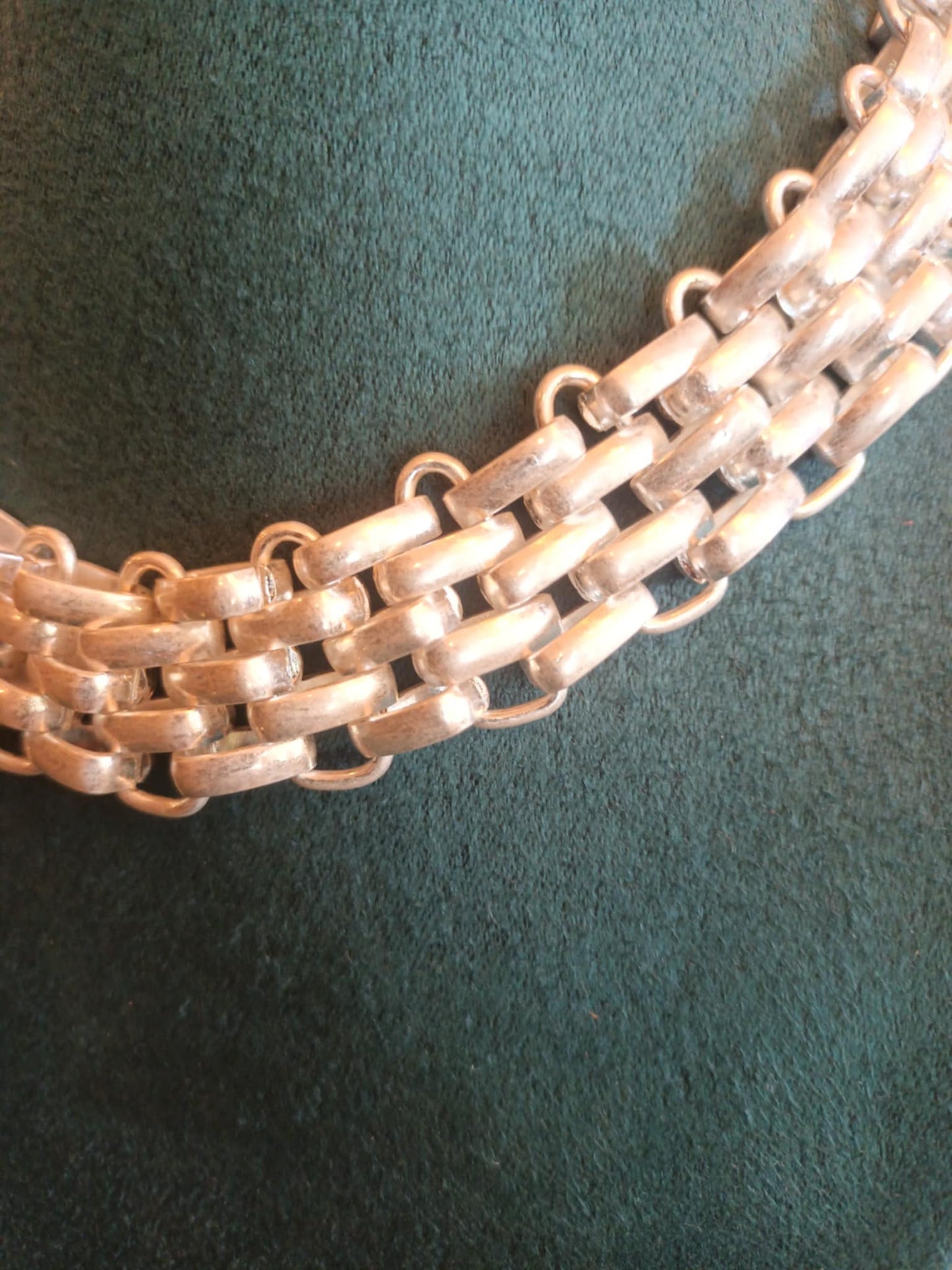 THE 'CARRIE' EXQUISITE MULTI CHAIN STATEMENT CHOKER NECKLACE IN SILVER OR GOLD