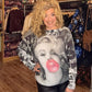 THE 'BOMBSHELL' FABULOUS MARILYN MONROE PRINTED LIGHTWEIGHT RELAXED KNIT