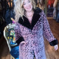 THE 'LEONA' EXQUISITELY SOFT PLUSH LEOPARD FAUX FUR COAT IN PINK OR BEIGE