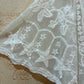 THE 'WOODSTOCK' SNOWY WHITE 70'S STYLE ANGEL SLEEVE EMBROIDERED SHEER SLEEVE TOP