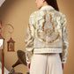 THE 'VARSA' EXQUISITELY EMBELLISHED BUTTON FRONT JACKET FROM OUR EXCLUSIVE SPANISH COLLECTION FOUR COLOUR OPTIONS