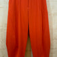 THE 'HAVANA' FABULOUSLY FLATTERING TAPERED BARREL LEG STRETCH TROUSERS IN VIBRANT ORANGE