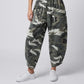 THE 'GOLDIE'SUPER SOFT CAMO PRINT STRETCH WAIST OVERSIZED POCKET COCOON PANTS