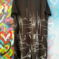 THE 'CAMDEN' URBAN STREET STYLE OVERSIZED POCKET DETAIL ASYMMETRIC HEM ABSTRACT PRINT DRESS