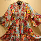 THE 'CATALINA' STUNNING VINTAGE FLORAL PRINT EMBELLISHED FLIPPY DRESS FROM OUR SPANISH COLLECTION CHOOSE YOUR COLOUR!