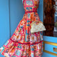 THE 'SORRENTO' VINTAGE 50'S STYLE QUIRKY PRINT DRESS WITH POCKETS AND CUTE RIK RAK TRIM