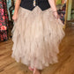 THE 'CARRIE' BEAUTIFUL TULLE WATERFALL SKIRT IN ANTIQUE CREAM OR BLUSH PINK