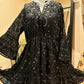 THE 'NURIA' STUNNING RICHLY BEADED, SEQUINNED AND EMBROIDERED TASSEL WAIST TUNIC DRESS