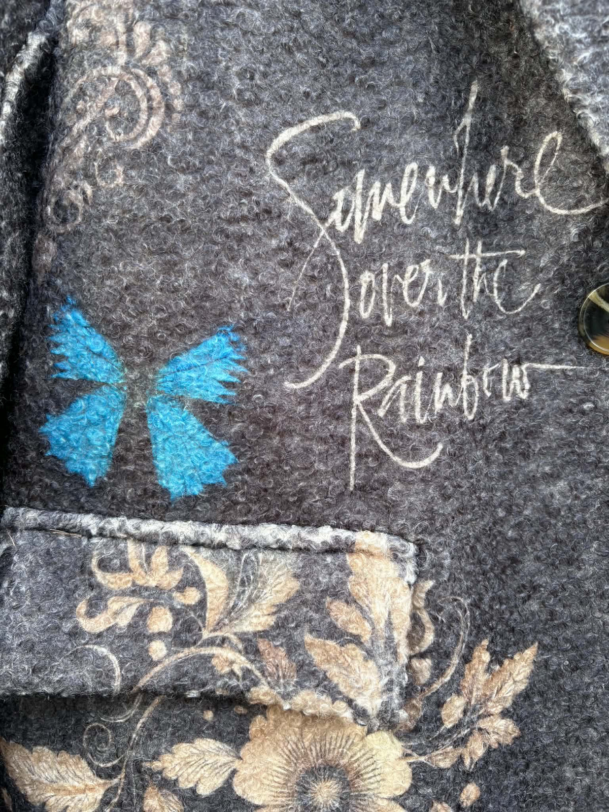 THE 'FRIDA'S RAINBOW' STUNNING STATEMENT BLAZER FEATURING FRIDA, BUTTERFLIES AND CELESTIAL SUNS