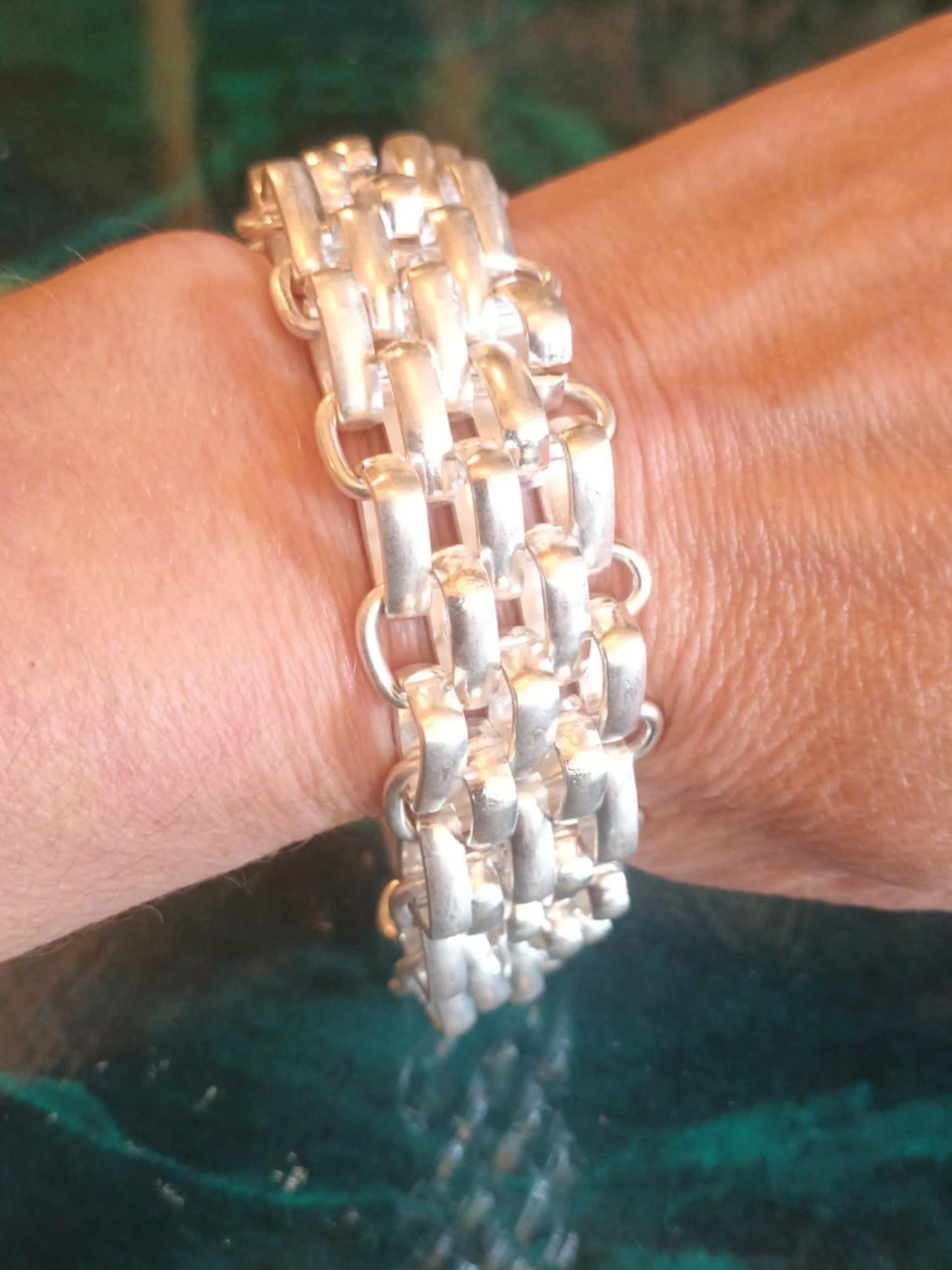 THE 'CARRIE' EXQUISITE MULTI CHAIN STATEMENT BRACELET IN SILVER OR GOLD