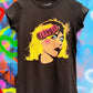 'ROCK STAR RANGE' FEMALE FIT ICONIC 'BLONDIE' T SHIRT IN NEON COLOURS