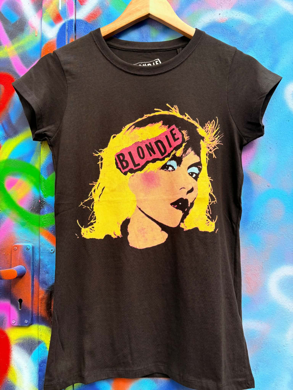 'ROCK STAR RANGE' FEMALE FIT ICONIC 'BLONDIE' T SHIRT IN NEON COLOURS