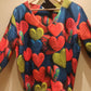 THE 'RAINBOW HEARTS' SUPER SOFT LIGHTWEIGHT V NECK JUMPER