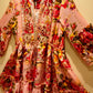 THE 'CATALINA' STUNNING VINTAGE FLORAL PRINT EMBELLISHED FLIPPY DRESS FROM OUR SPANISH COLLECTION CHOOSE YOUR COLOUR!