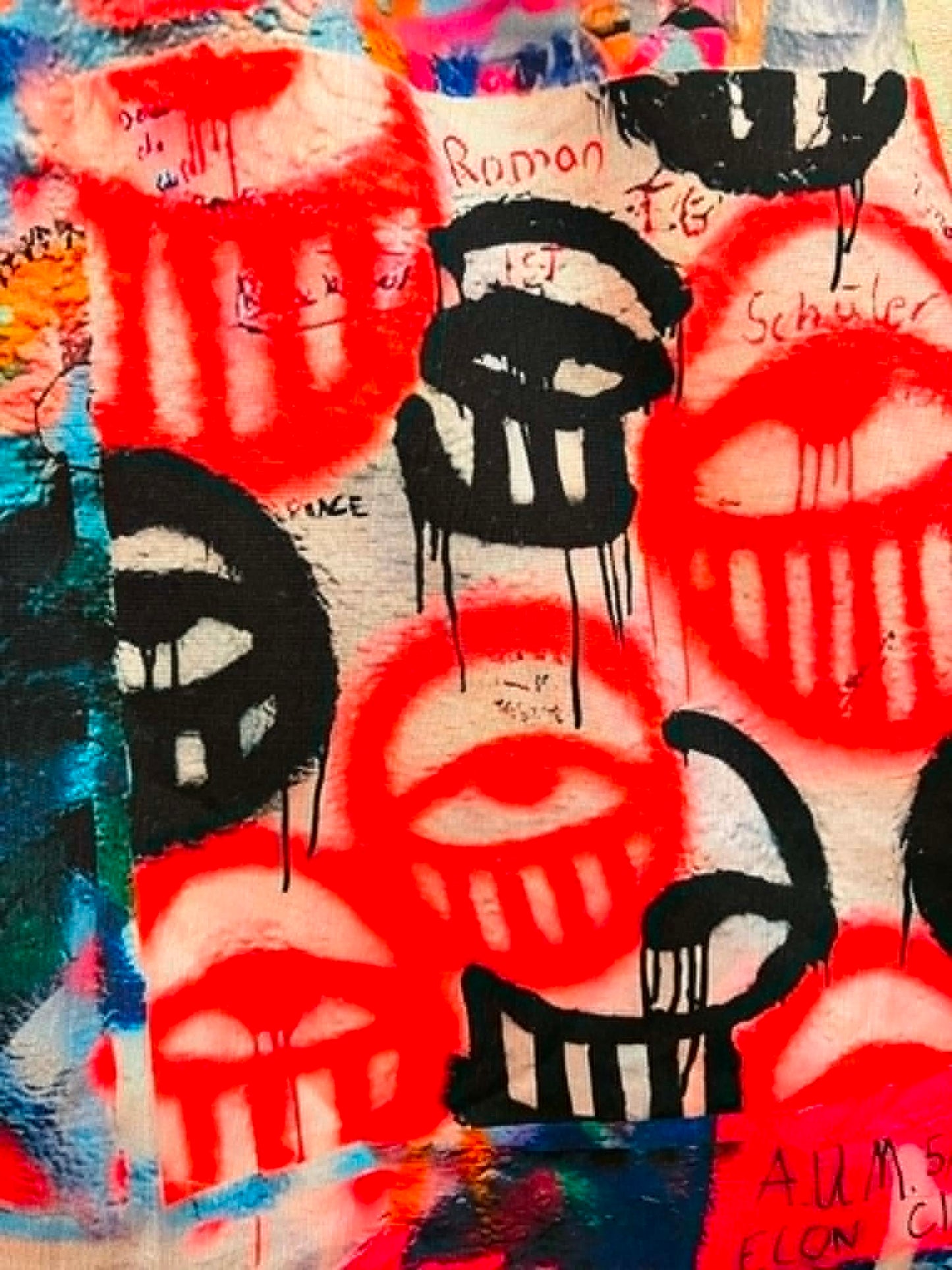 THE 'MYSTIC GRAFFITI' BOLD AND BRIGHT MAXI SKIRT WITH ELASTICATED WAIST