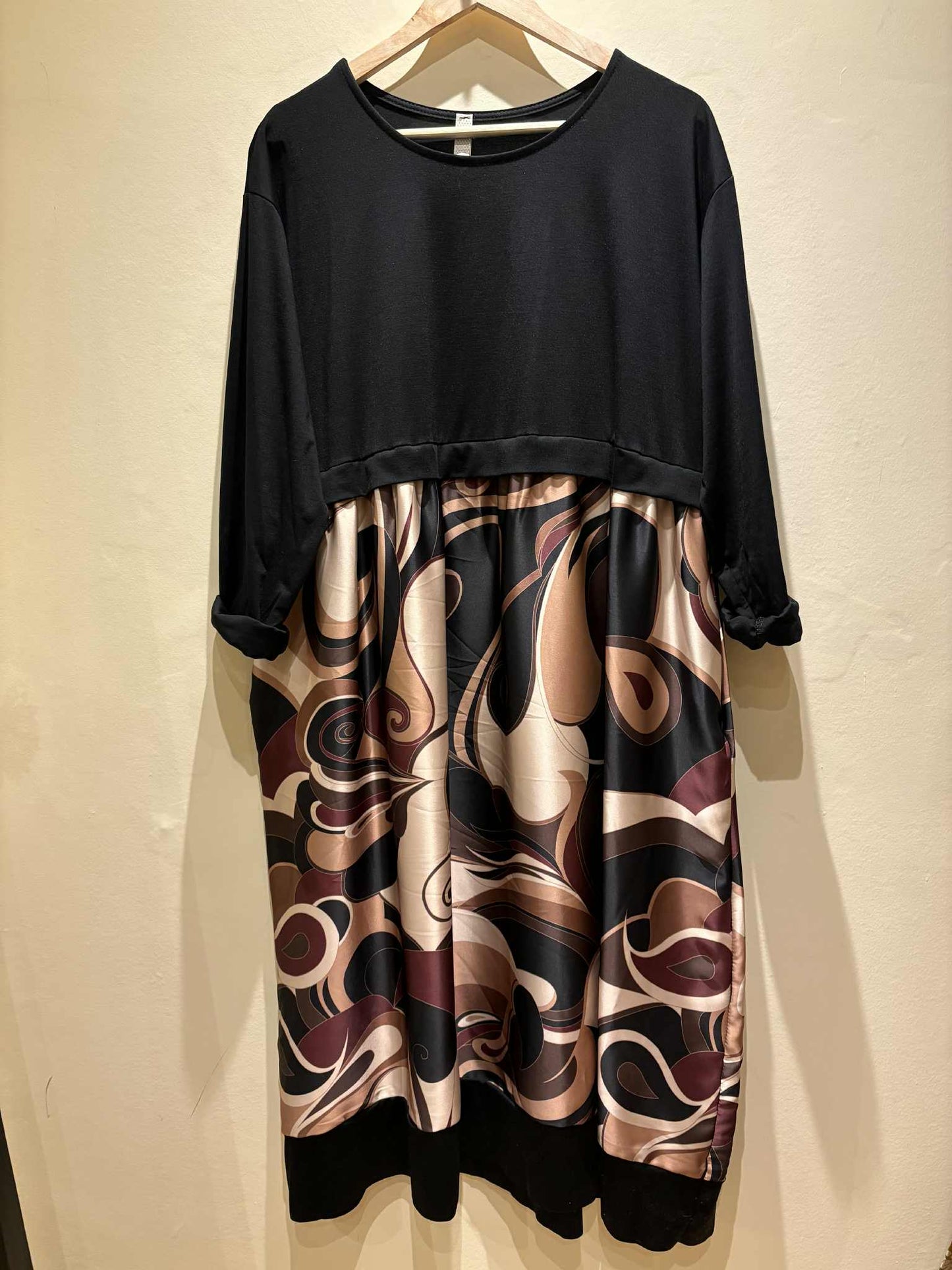 THE 'DEMI' BEAUTIFULLY FLATTERING LUXE SATIN SKIRTED COCOON DRESS ASSORTED PRINTS AVAILABLE