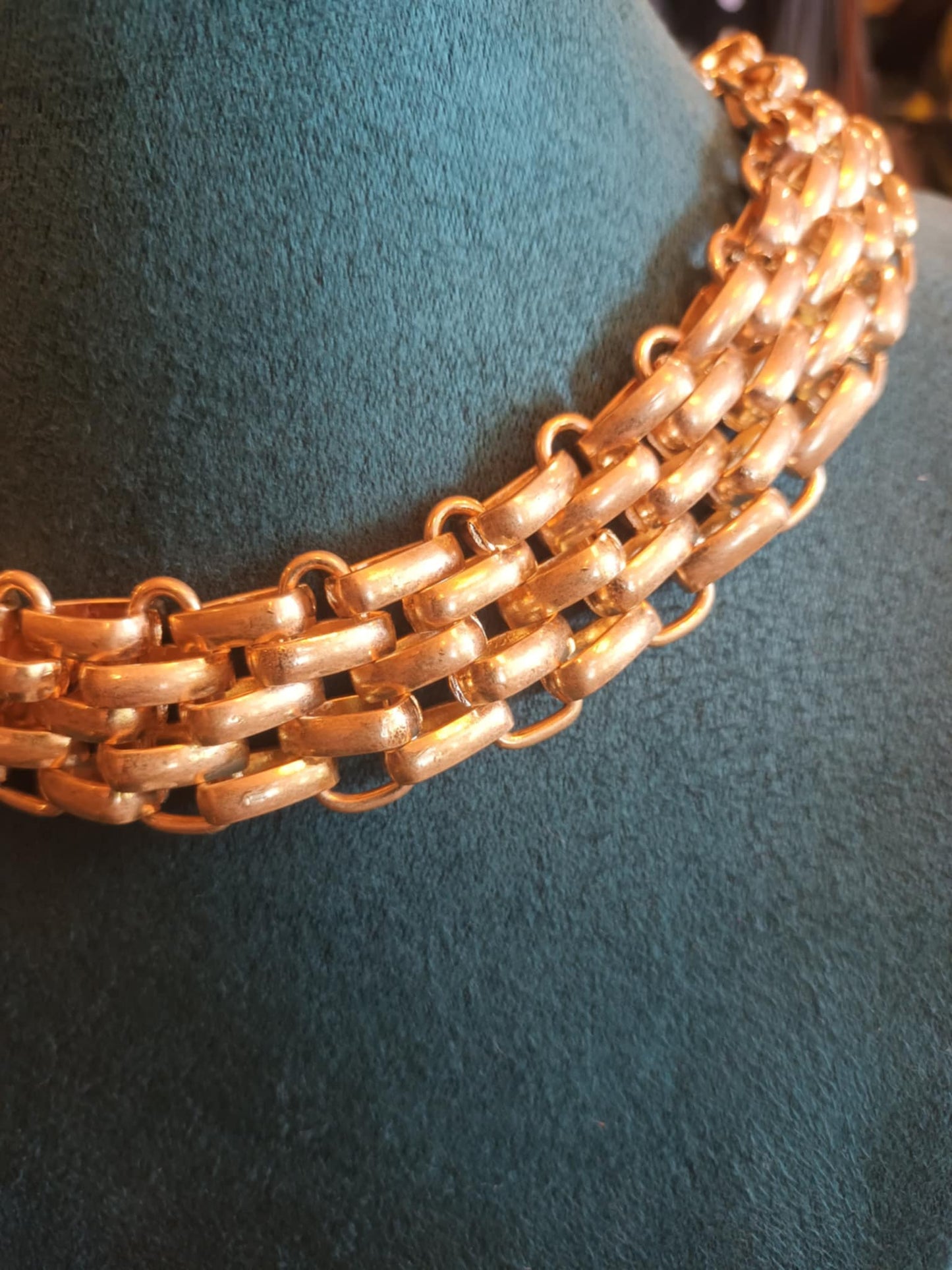 THE 'CARRIE' EXQUISITE MULTI CHAIN STATEMENT CHOKER NECKLACE IN SILVER OR GOLD