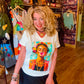 THE 'COOL FRIDA' STATEMENT T SHIRT WITH FRIDA KAHLO MOTIF TO THE FRONT CLASSIC WHITE